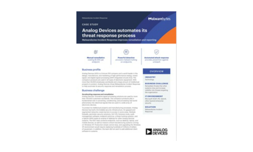 I dispositivi analogici automatizzano il suo processo di risposta alle minacce