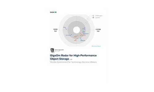 Radar gigaom per archiviazione oggetti ad alte prestazioni